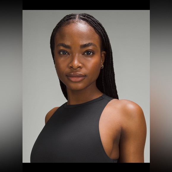 Lululemon Wundermost ultra soft nulu high neck sleeveless bodysuit black. Small. - Picture 4 of 7